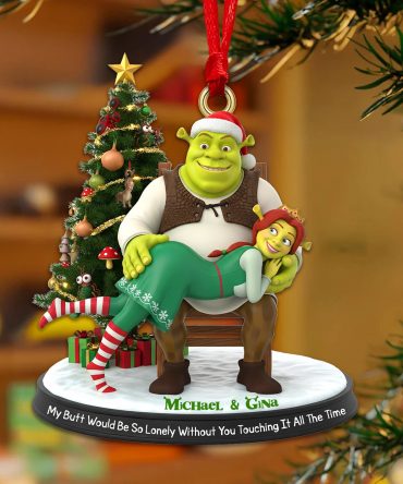 Alien Couple - Personalized Christmas Gifts For Couple Ornament