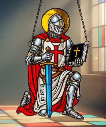 Christian Knight Suncatcher Ornament Personalized Gifts For Christian