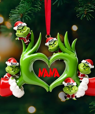 Fun Love Christmas Ornament - Personalized Gifts For Grandma & Other Family Members