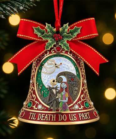 Gothic Love Christmas Ornament - Personalized Gifts For Couple