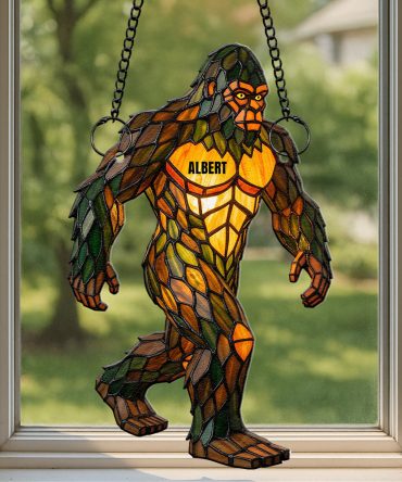 Bigfoot Suncatcher Ornament Personalized Gifts For Bigfoot Lovers