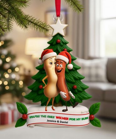 Cute Food Duo Ornament - Personalized Christmas Gifts For Couple