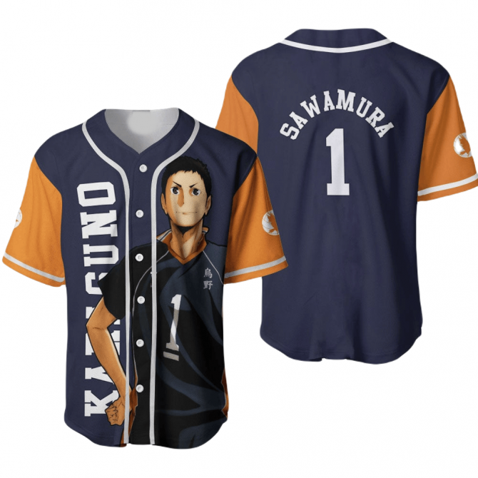 Anime-Inspired Sawamura Baseball Jersey – Stylish Sportswear For Fans