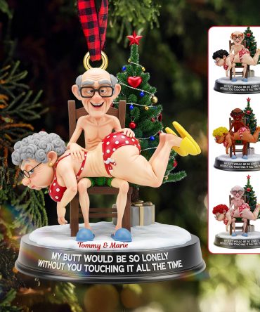 Personalized Gifts For Christmas, Funny Old Couple Acrylic Ornament