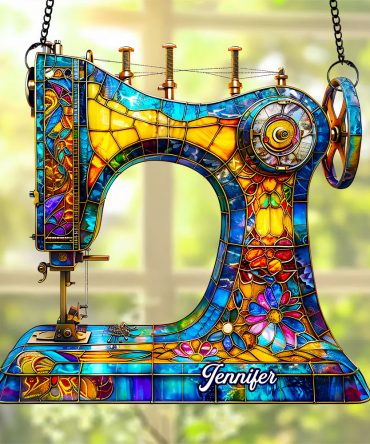 Sewing Suncatcher Ornament Personalized Gifts for Sewing Lovers
