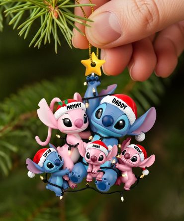 Fun Mischievous Alien Family Christmas Ornament Personalized Gifts For Family