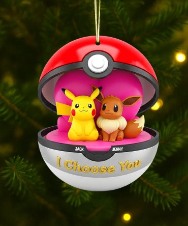 I Choose You Personalized Gifts For Couple Christmas Acrylic Ornament
