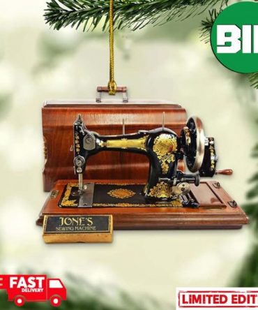 2D Personalized Sewing Machine Christmas 2023 Xmas Gift Tree Decorations Ornament