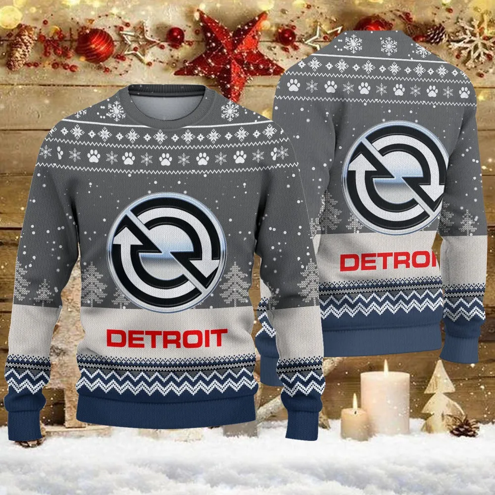 Ugly Sweater Detroit Diesel Farmer Love Exclusive Logo QTFRSW091124A18SW