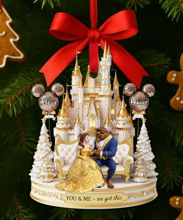 Timeless Tale Couple Ornament - Personalized Christmas Gifts For Couple