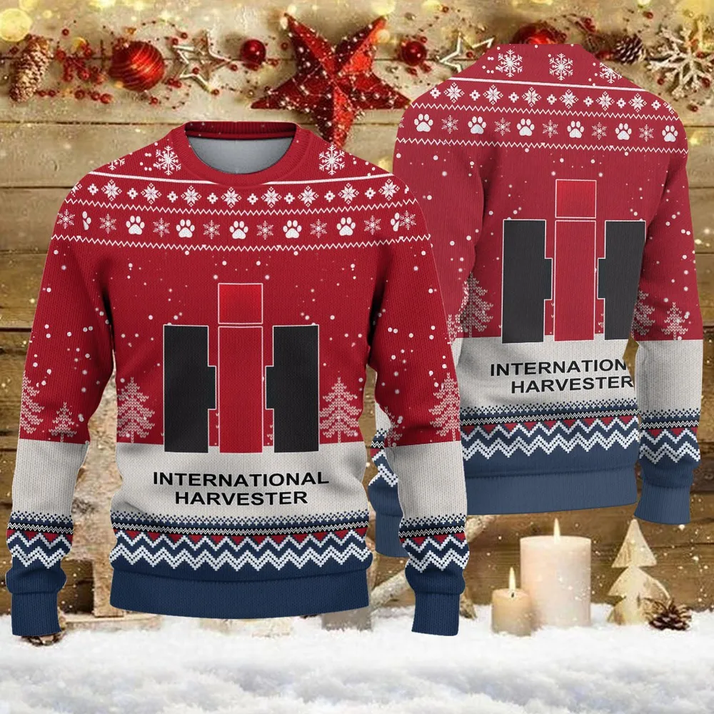 Ugly Sweater International Harvester Farmer Love Exclusive Logo QTFRSW091124A6SW