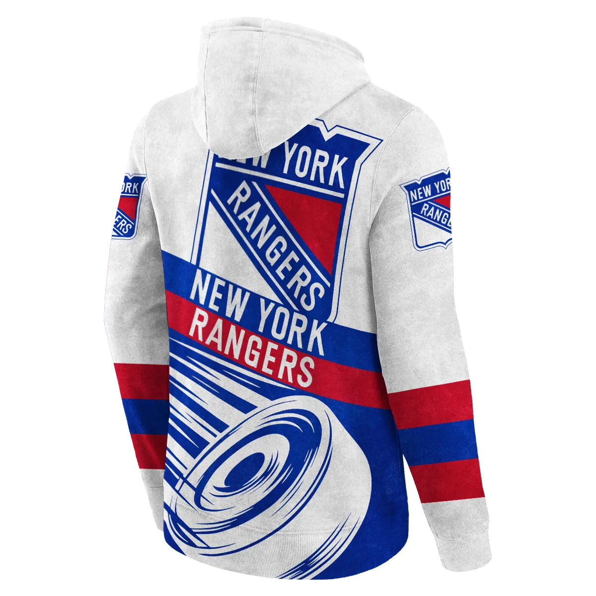 Ice Hockey Puck New York Rangers National Hockey League All Over Prints BLNHL020924NYRHD - Hoodie - Image 3