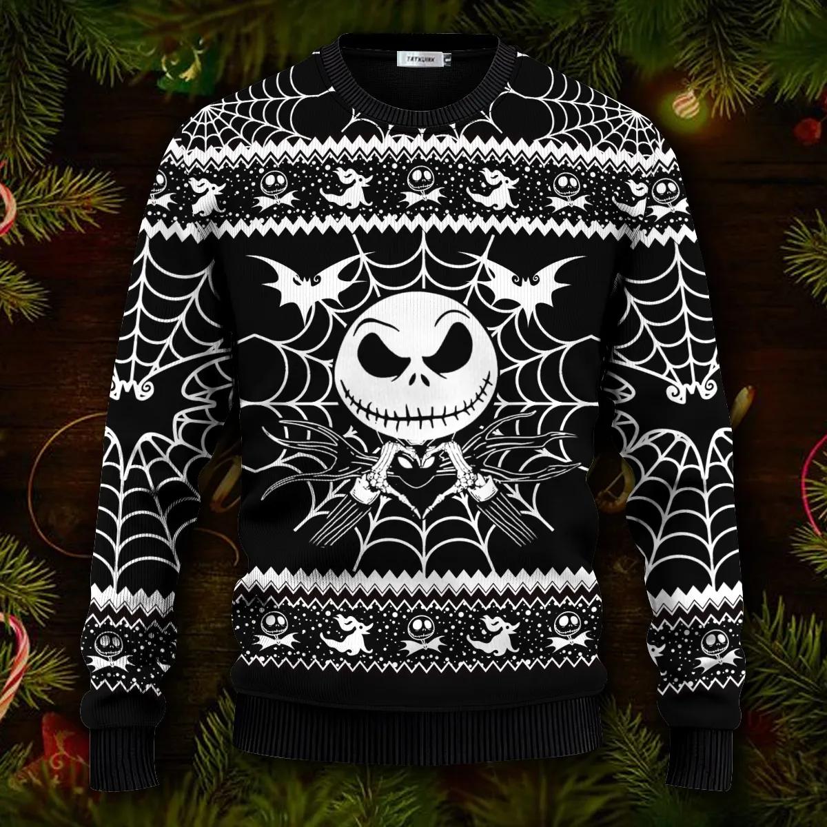 Jack Skellington Nightmare Before Christmas Ugly Sweater