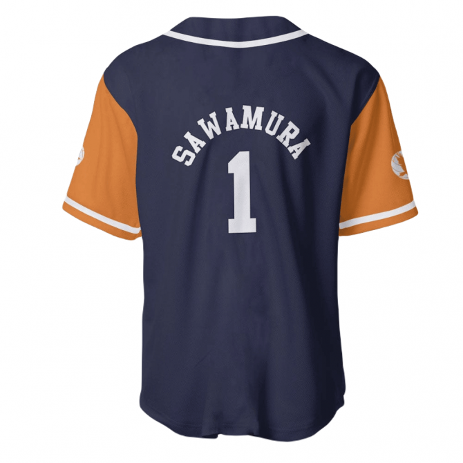 Anime-Inspired Sawamura Baseball Jersey – Stylish Sportswear For Fans - Image 3