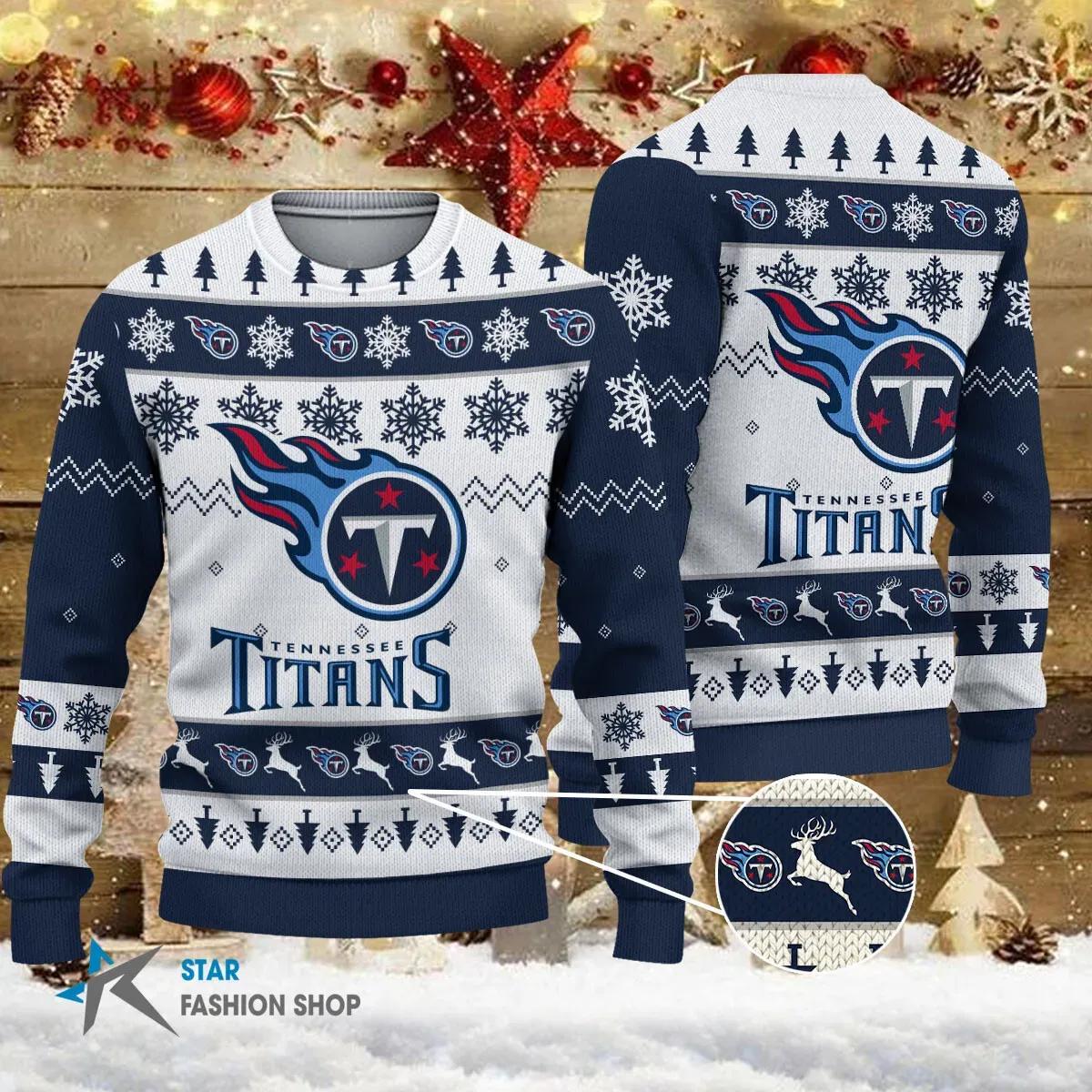 NFL Tennessee Titans Ugly Christmas Sweater, NFL Christmas Sweater
