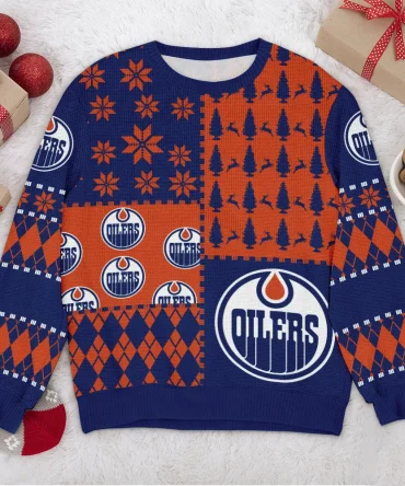 Special Release Edmonton Oilers NHL Ugly Sweater All Over Prints Christmas Season HONHL180924SW28