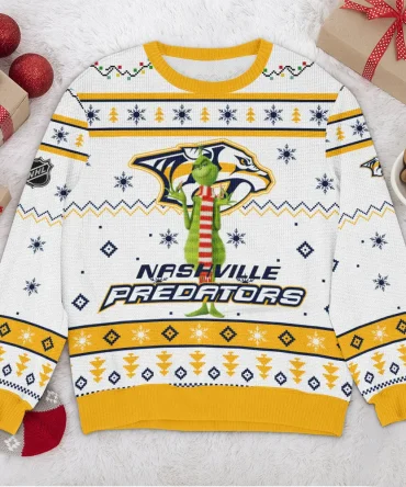 Special Release Nashville Predators NHL Ugly Sweater All Over Prints Christmas Season HONHL170924SW21NP