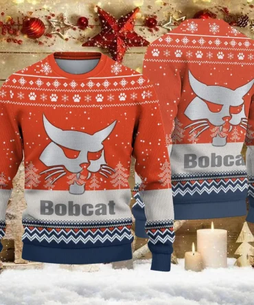Ugly Sweater Bobcat Farmer Love Exclusive Logo QTFRSW091124A22SW