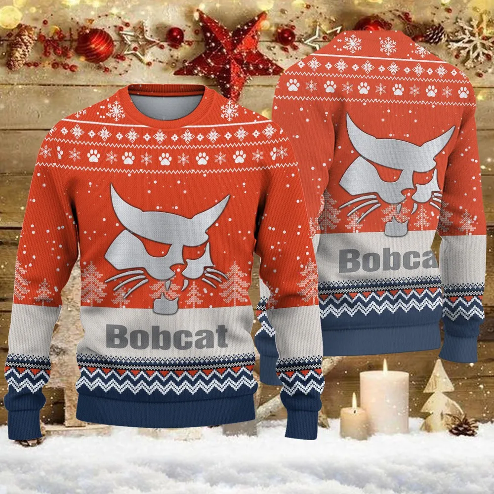 Ugly Sweater Bobcat Farmer Love Exclusive Logo QTFRSW091124A22SW
