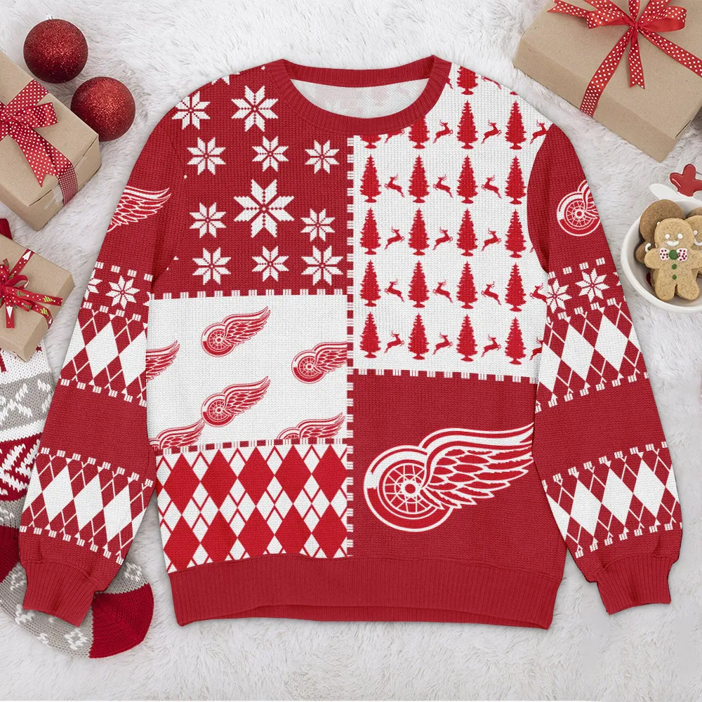 Special Release Detroit Red Wings NHL Ugly Sweater All Over Prints Christmas Season HONHL180924SW3