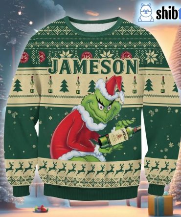 Jameson Grinch Ugly Christmas Sweater, Grinch Sweater Adults