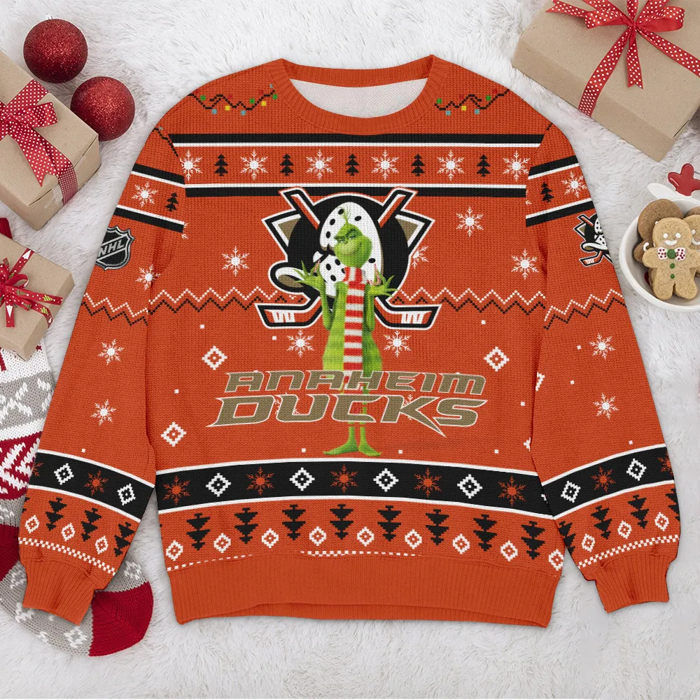 Special Release Anaheim Ducks NHL Ugly Sweater All Over Prints Christmas Season HONHL170924SW25AD