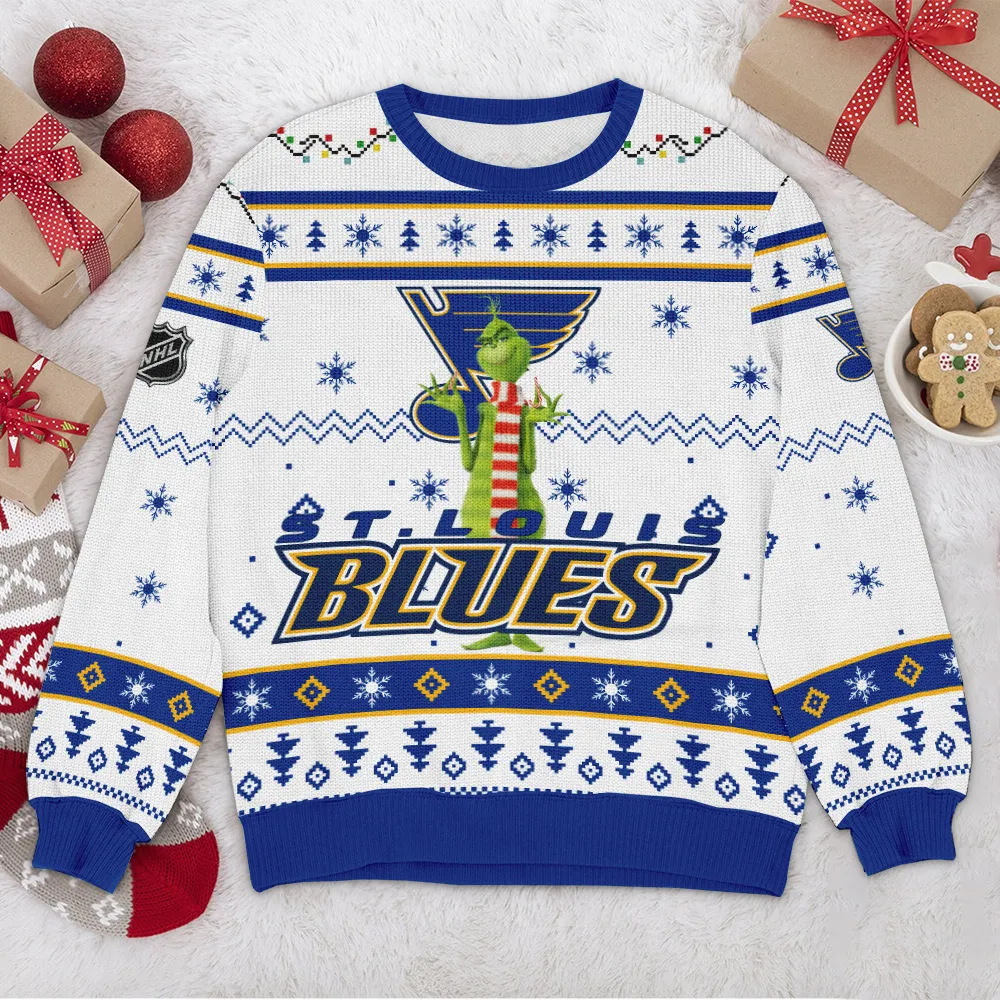 Special Release St. Louis Blues NHL Ugly Sweater All Over Prints Christmas Season HONHL170924SW22SLB