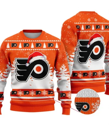 NHL Philadelphia Flyers Personalized Name Christmas Design Ugly Sweater ST2301