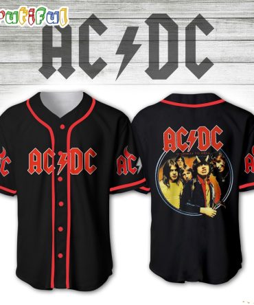 ACDC World Tour Acdc Pwr Up Tour 2024 Jersey Band Baseball Jerseys