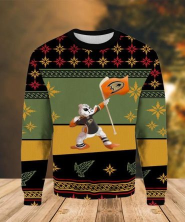 Anaheim Ducks Cartoon Funny Ugly Christmas Sweater, NHL Christmas Sweater