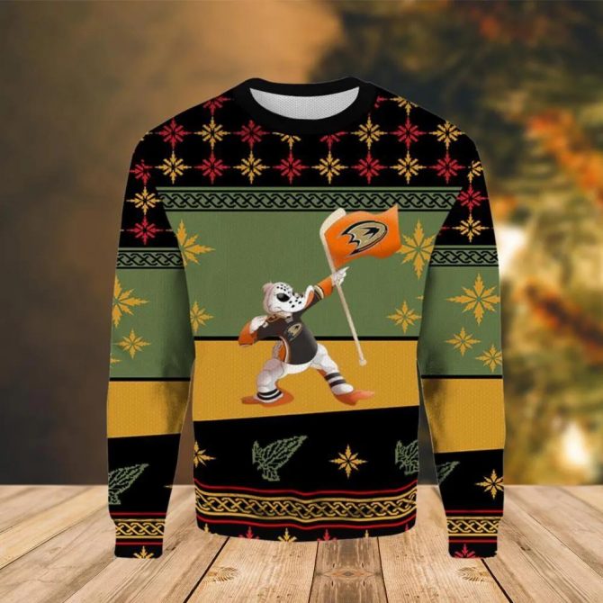Anaheim Ducks Cartoon Funny Ugly Christmas Sweater, NHL Christmas Sweater