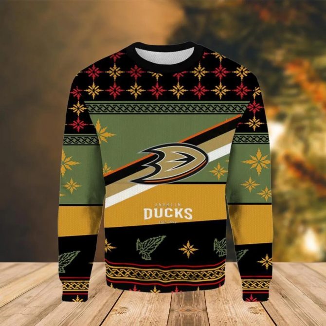 Anaheim Ducks Est 1993 Ugly Christmas Sweater, NHL Christmas Sweater