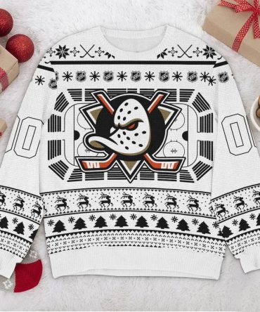 Anaheim Ducks NHL Custom Ugly Christmas Sweater, NHL Christmas Sweater