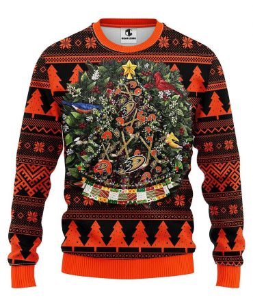 Anaheim Ducks Tree Ball Ugly Christmas Sweater, NHL Christmas Sweater