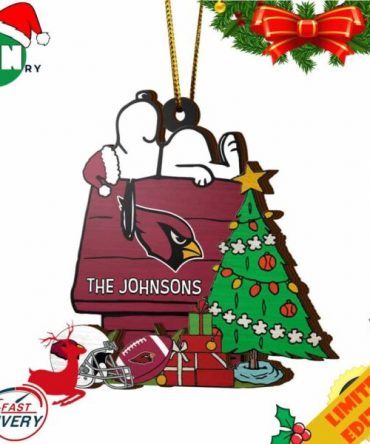 Arizona Cardinals Snoopy NFL Sport Ornament Custom Name