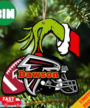 Atlanta Falcons NFL Grinch Ornament Personalized Christmas For Fans Gift 2023 Holidays