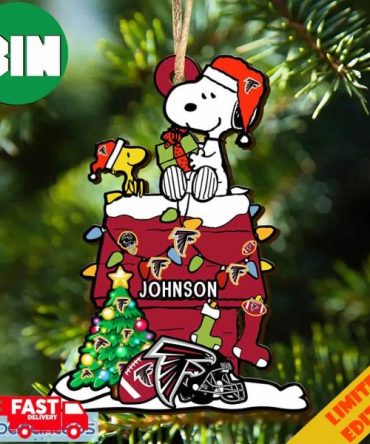 Atlanta Falcons NFL Snoopy Ornament Personalized Christmas For Fans Gift 2023 Holidays