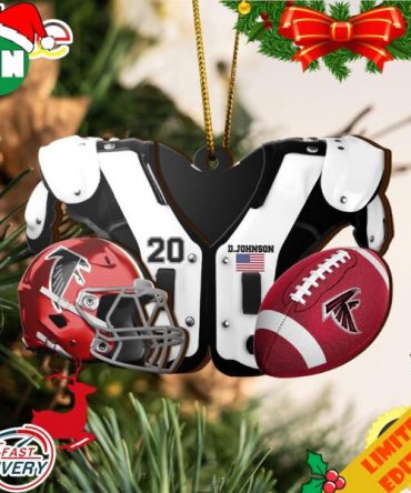 Atlanta Falcons NFL Sport Ornament Custom Your Name And Number 2023 Christmas Tree Decorations