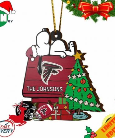 Atlanta Falcons Snoopy NFL Sport Ornament Custom Name