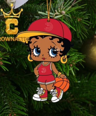 Atlanta Hawks Betty Boop NBA Christmas Tree Decoration Ornament