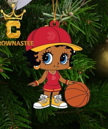 Atlanta Hawks NBA Betty Boop Christmas Tree Decor Ornament
