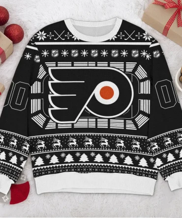 Special Release Philadelphia Flyers NHL Ugly Sweater All Over Prints Christmas Season QTNHLVA160924A155