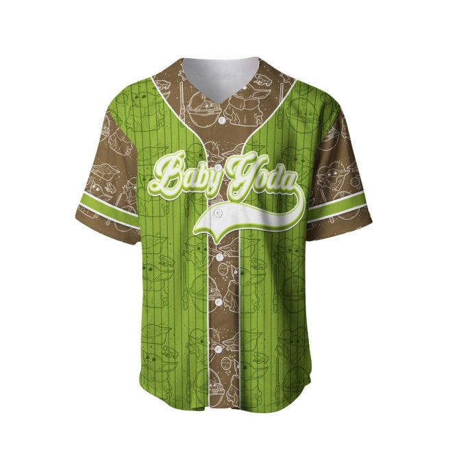 Limited Edition Baby Yoda Baseball Jersey - Perfect Gift For Star Wars Fans! - Image 2