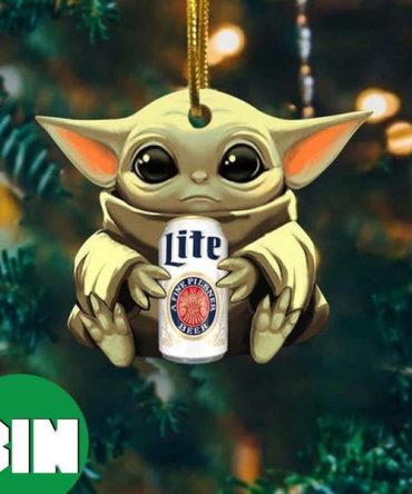Baby Yoda Hug Lite A Fine Pilsner Beer For Beer Lovers 2023 Christmas Star Wars Gift Ornament