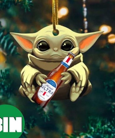Baby Yoda Hug Modelo Ultra For Beer Lovers 2023 Christmas Star Wars Gift Ornament