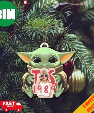 Baby Yoda Hug Taylor Swift The Eras Tour Taylor Version 1989 Tree Decorations x Star Wars Ornament