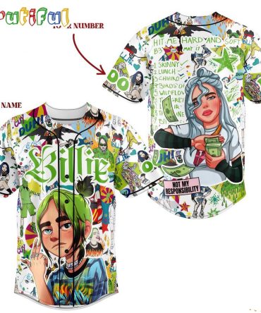 Billie Eilish Hit Me Hard And Soft B3 Custom Baseball Jersey