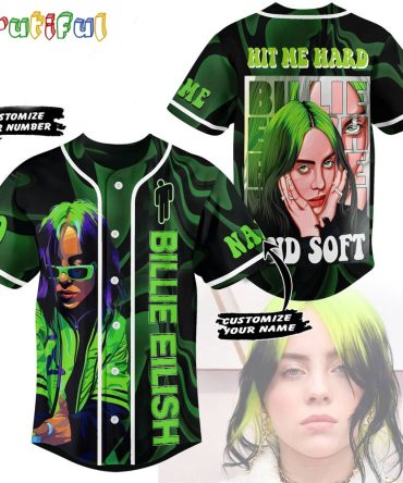 Billie Eilish Hit Me Hard And Soft Custom Baseball Jersey