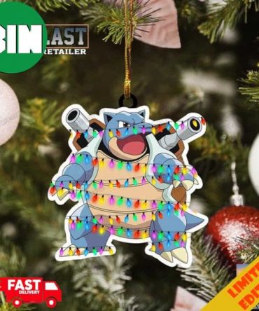 Blastoise Pokemon Led Light 2023 Christmas Tree Decorations Ornament