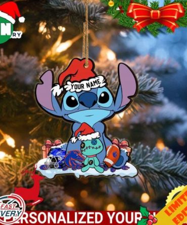 Boise State Broncos Stitch Custom Name Ornament NCAA And Stitch Ornament